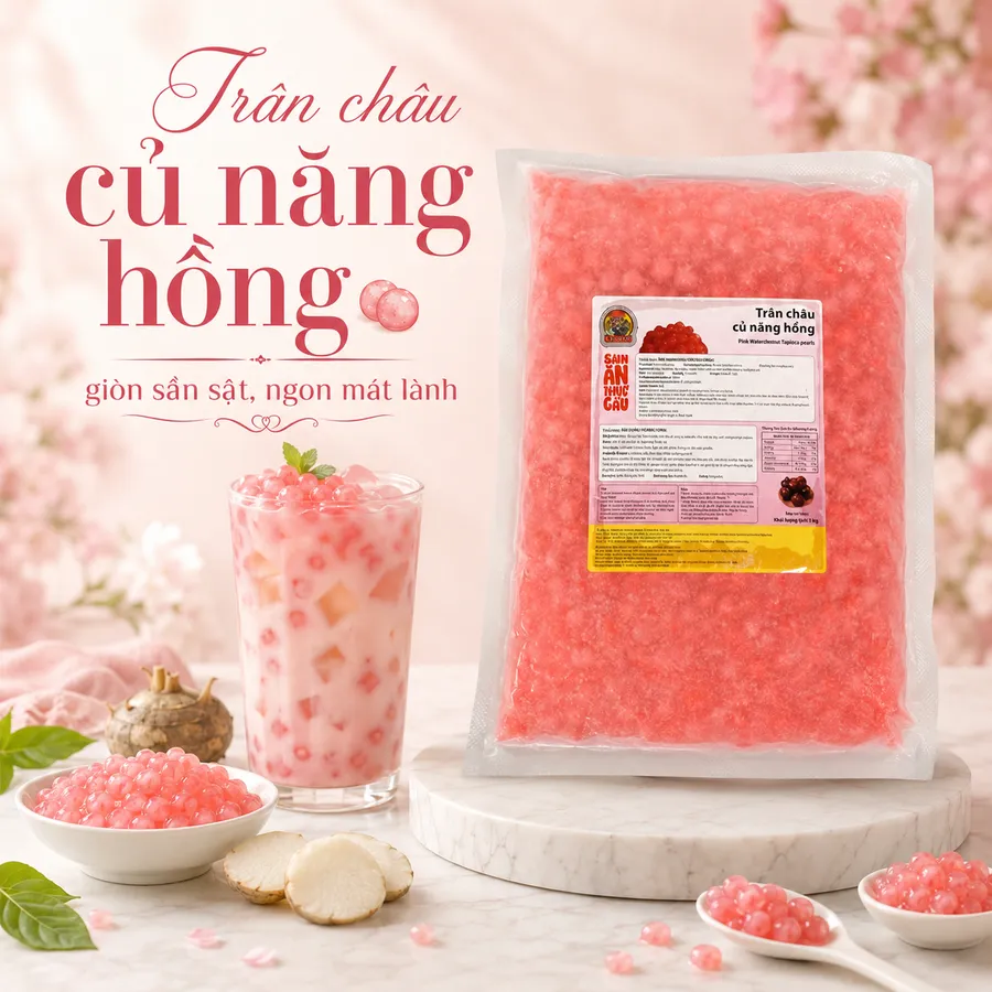 Trân châu củ năng hồng Mao Mao